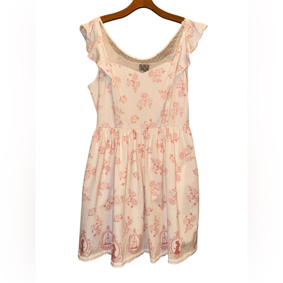 Disney Beauty and the Beast Icons Cold Shoulder Dress XXL - Picture 2 of 15